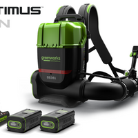 Optimus 82V 755 CFM Dual-Port Backpack Blower with (2) 8Ah Batteries and Dual Port Charger | BB361-82DP