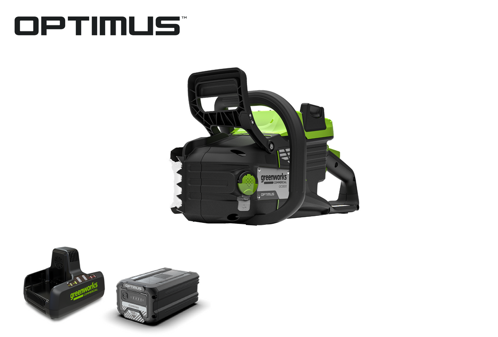 82V OPTIMUS 3.0 kW Chainsaw Powerhead with CORE400 Battery & DP Charger | OCS500-C4DP