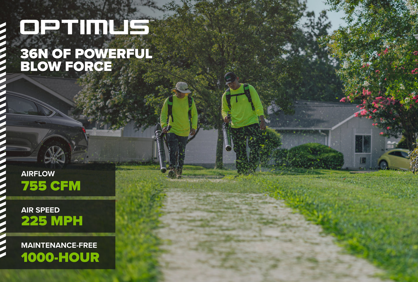 OPTIMUS 82V 755 CFM Dual-Port Backpack Blower | BB361
