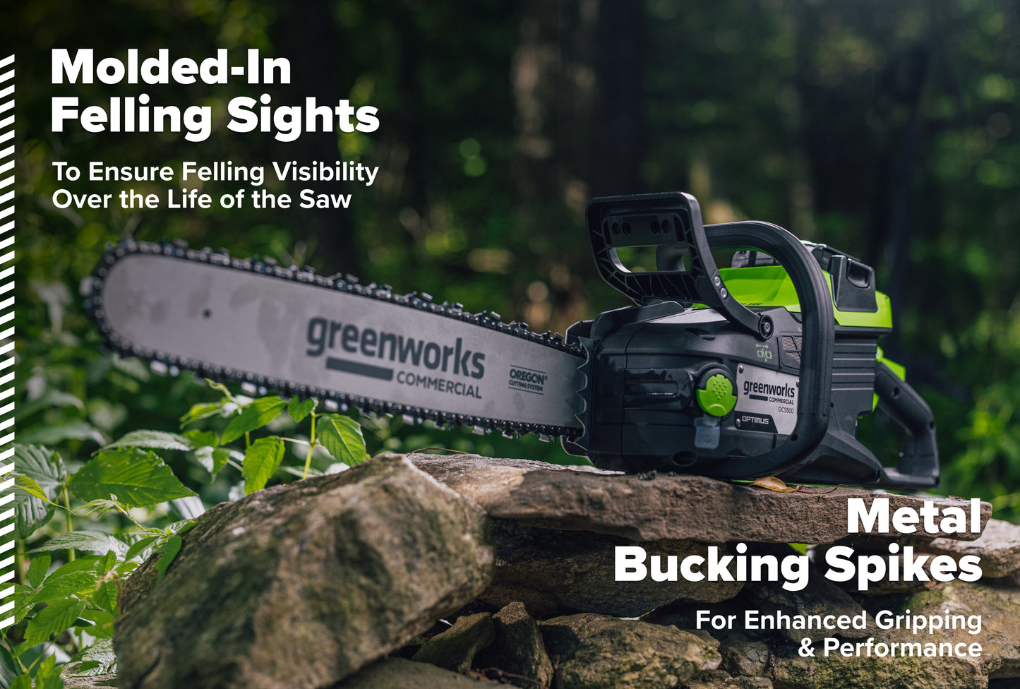 82V OPTIMUS 3.0 kW Chainsaw Powerhead with CORE400 Battery & DP Charger | OCS500