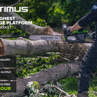 OPTIMUS 82V 3.6kw 18" Chainsaw Kit with CORE400 Battery & DP Charger | OCS600-C4DP-18