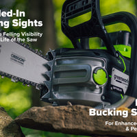 OPTIMUS 82V 3.6kw 18" Chainsaw Kit with CORE400 Battery & DP Charger | OCS600-C4DP-18