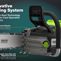 OPTIMUS 82V 3.6kw 18" Chainsaw Kit with CORE400 Battery & DP Charger | OCS600-C4DP-18