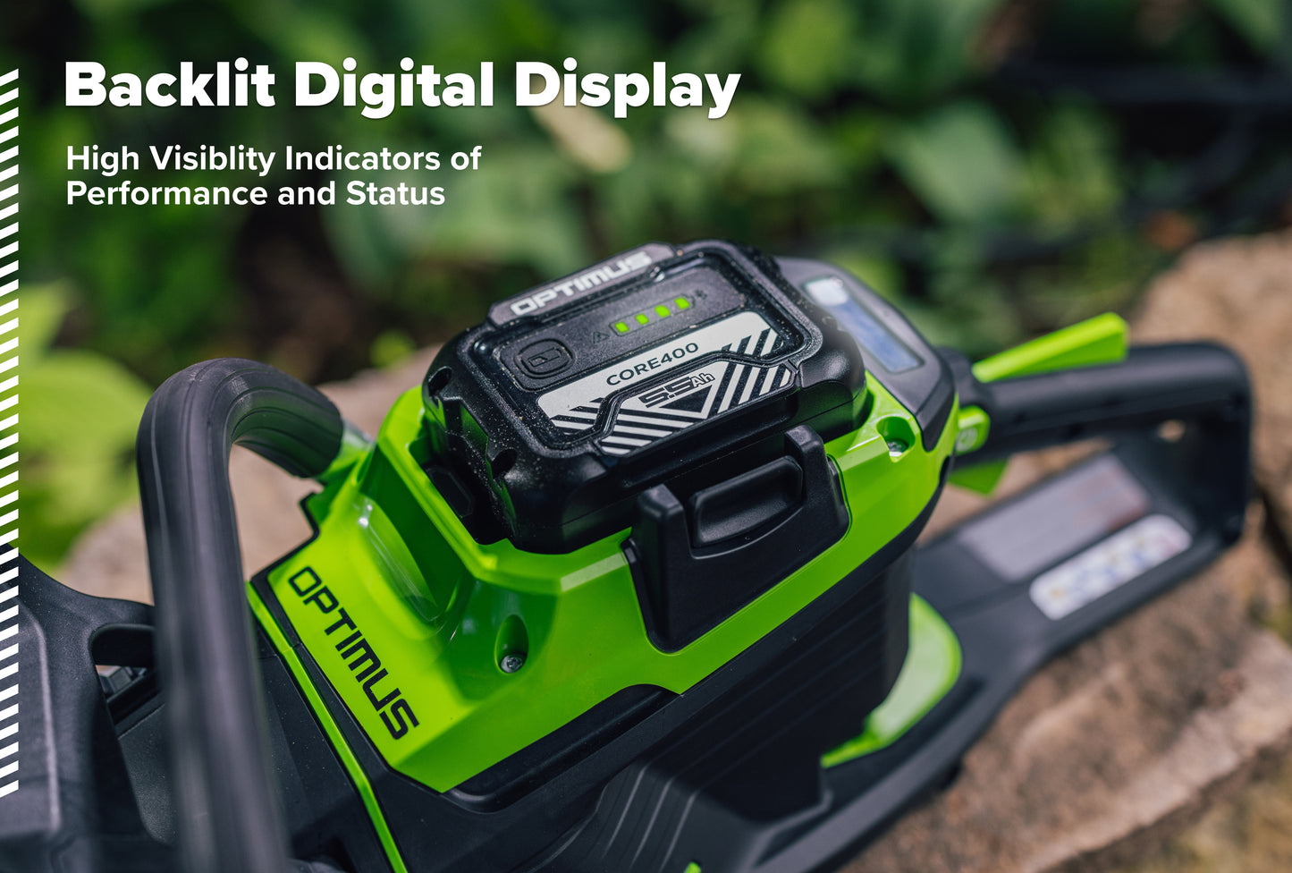 OPTIMUS 82V 3.6kw 20" Chainsaw Kit with CORE400 Battery & DP Charger | OCS600-C4DP-20