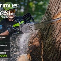 OPTIMUS 82V 5.0kw 28" HOG Chainsaw Kit with CORE530 Battery & DP Charger | OCS800-C5DP-28