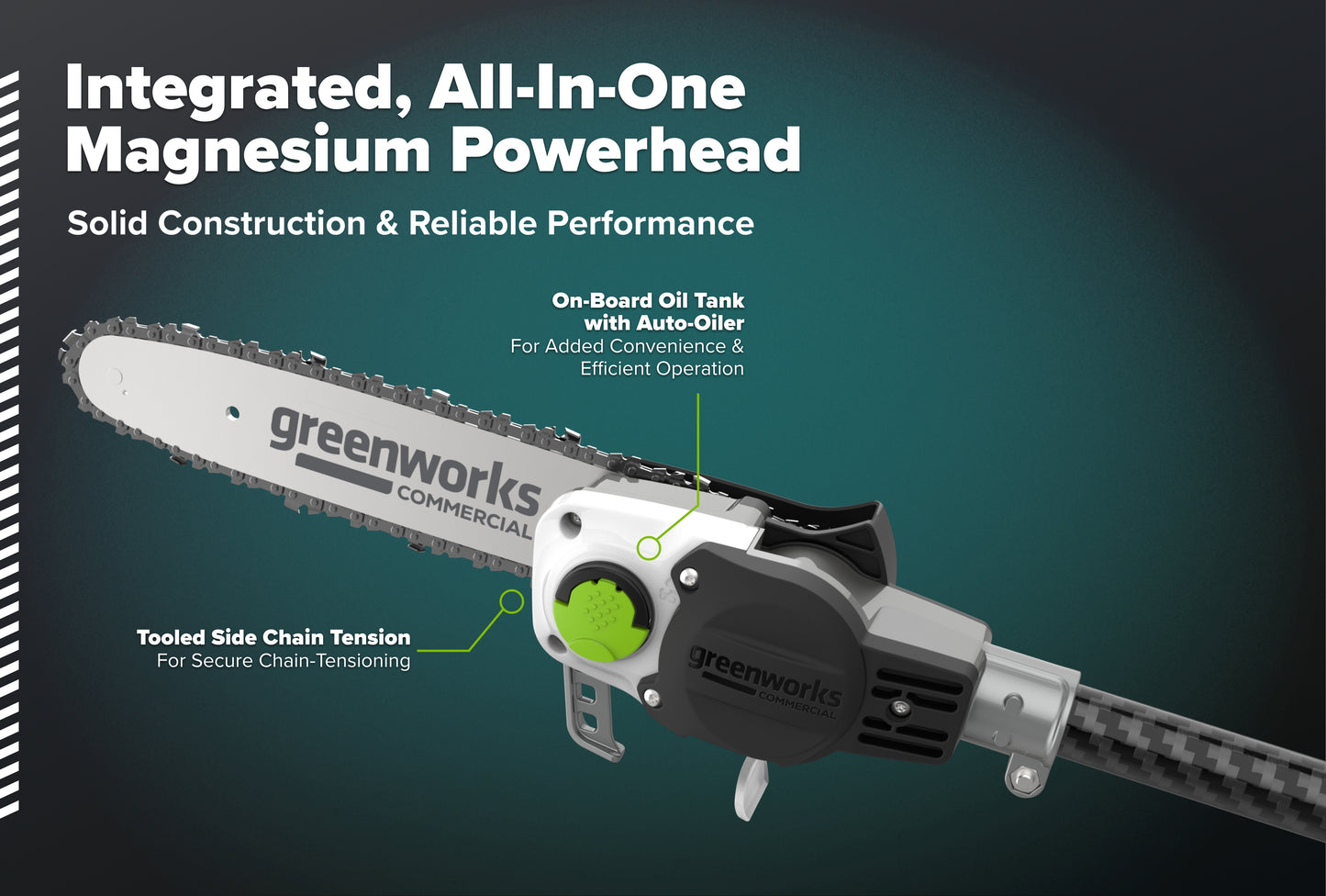 OPTIMUS 82V 10" Polesaw with Carbon Fiber Shaft | OPS300T