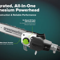 OPTIMUS 82V 10" Polesaw with Carbon Fiber Shaft with CORE300 Battery and Charger | OPS300T-C3DP