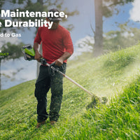 Optimus 82V Top mounted 1.3kW String Trimmer Kit CORE360, DP Charger + Bonus CORE360 | ST131CB