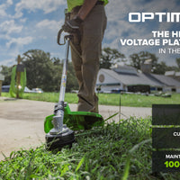 Optimus 82V 1.6 kW String Trimmer With (1) 4 Ah Battery and Dual Port Charger | ST161-4DP
