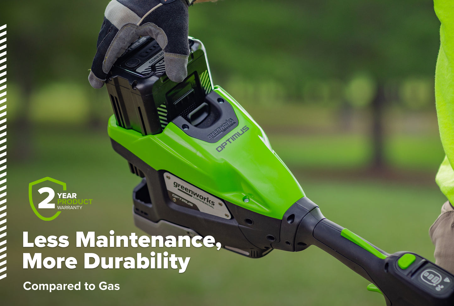 Optimus 82V 1.6 kW String Trimmer With (1) 4 Ah Battery and Dual Port Charger | ST161-4DP