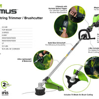 Optimus 82V 2.0 kW String Trimmer | ST201