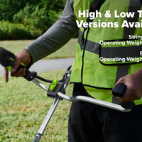 Optimus 82V 2.0 kW Bike Handle String Trimmer Kit | TB201H-C4DP