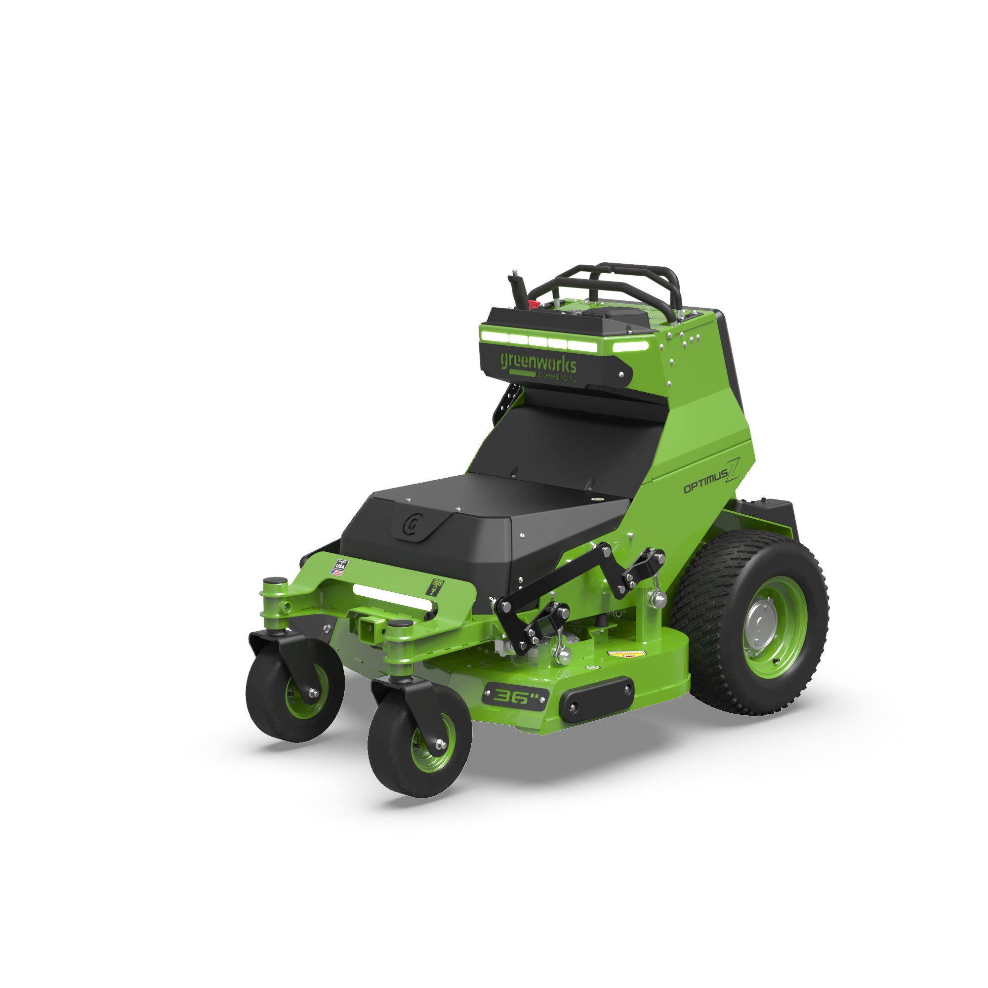 OptimusZ 36 IN 8kWh Stand-On Zero-Turn Mower Greenworks Commercial