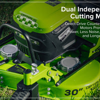 Optimus 82V 30" All-Terrain Mower with Swivel Casters | ATM30C