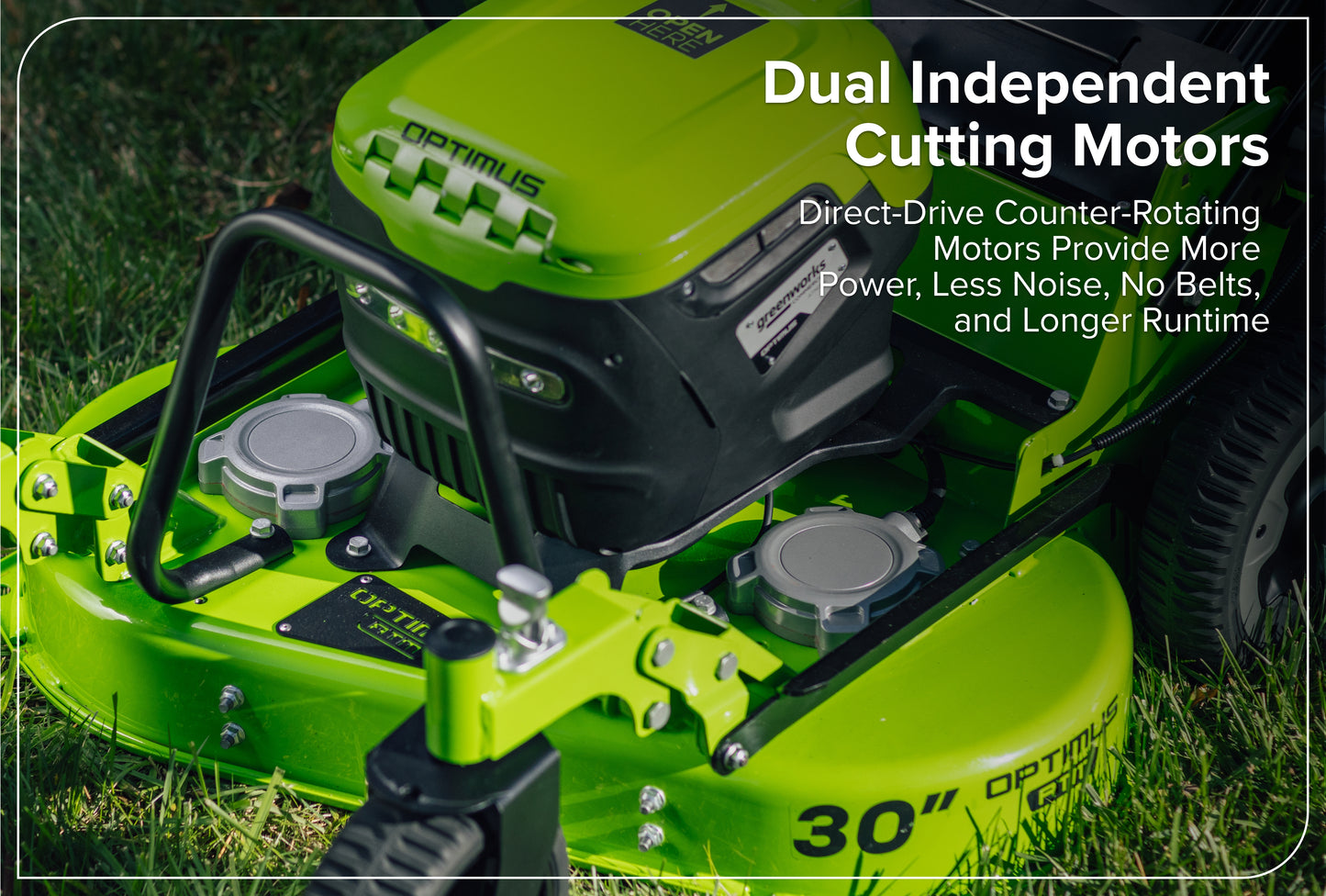 Optimus 82V 30" All-Terrain Mower with Swivel Casters | ATM30C