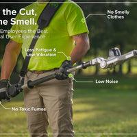 Optimus 82V Articulating Mid Pole Hedge Trimmer with (1) Core300 and Dual Port Charger | PH482A-C3DP