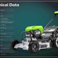 Optimus 82V 22” Self-propelled Mower With (2) 8 Ah Batteries And Dual Port Charger | ATM22A-82DP