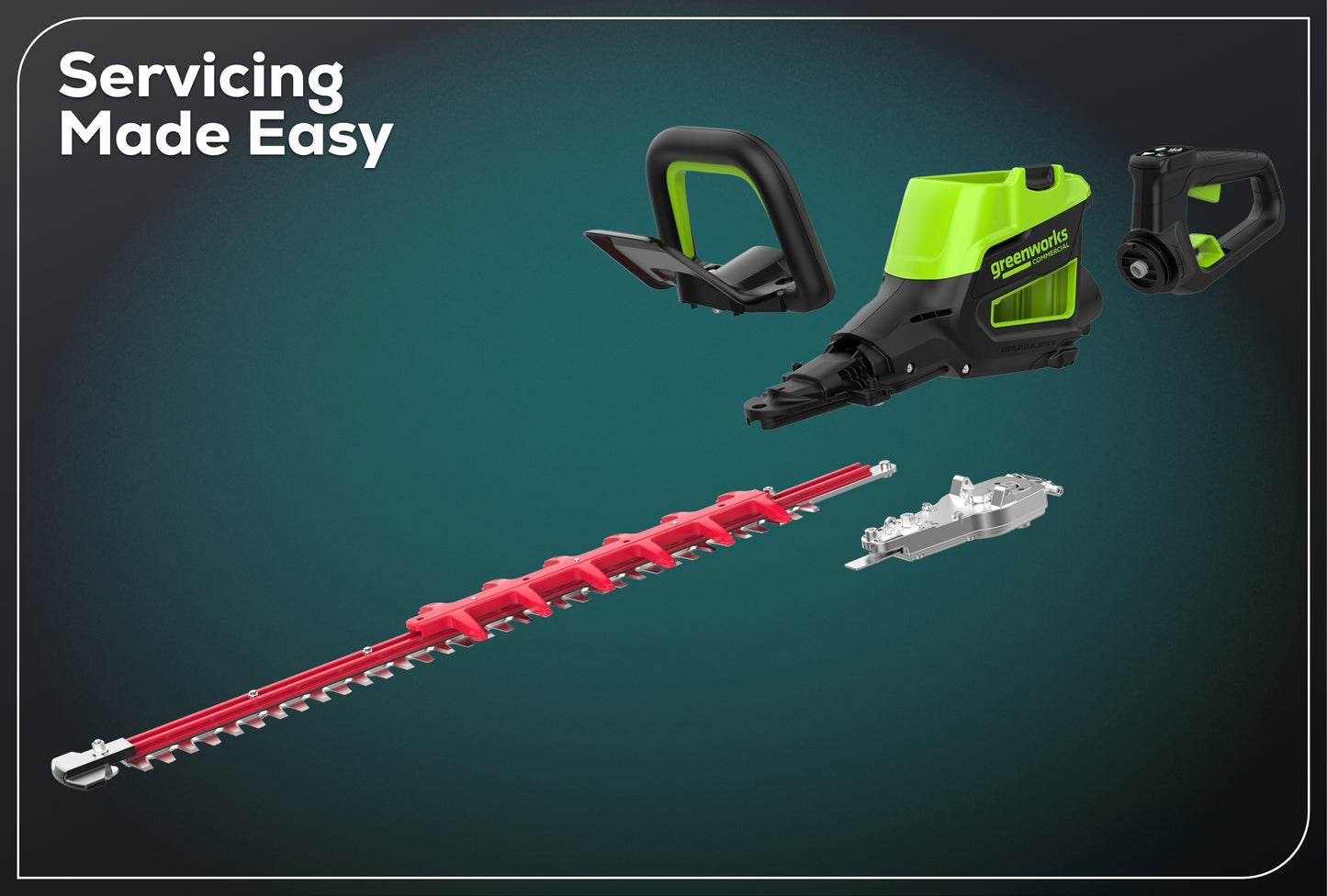 Optimus 82V 24" Hedge Trimmer with (1) 2.5Ah Battery and Dual-Port Charger | HT241-25DP