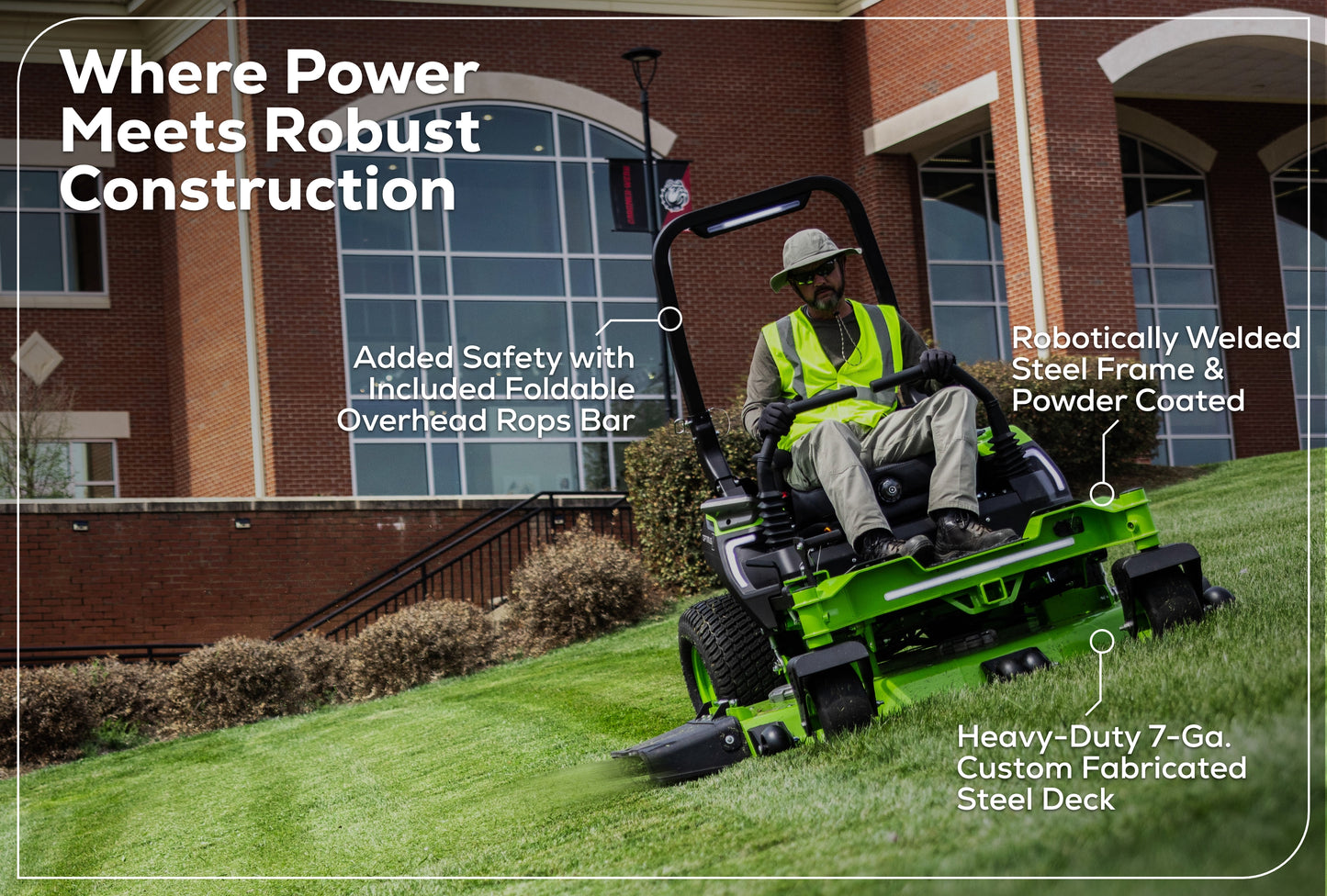 OptimusZ 52” 24kWh Ride-On Zero-Turn Mower | CZ52R24X