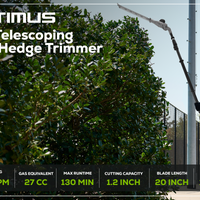 Optimus 82V Telescoping Hedge Trimmer with (1) 2.5 Ah Battery and Dual-Port Charger | PH662T-25DP