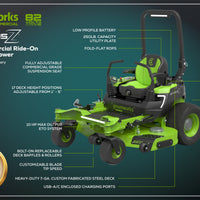 OptimusZ 60” 24kWh Ride-On Zero-Turn Mower | CZ60R24X