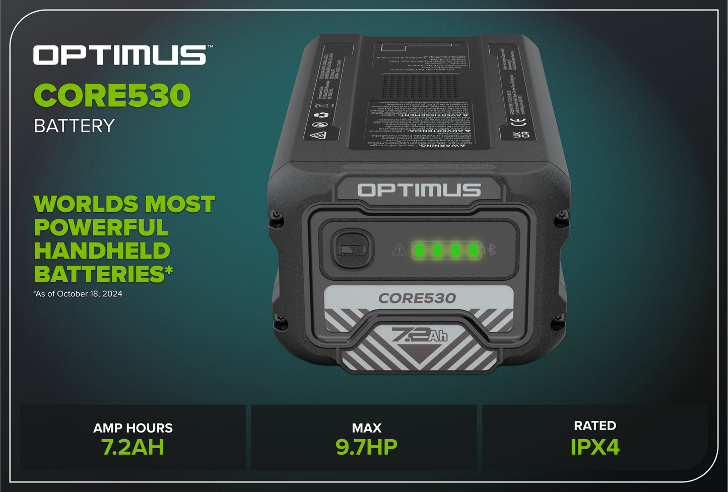 Optimus CORE300 4 Ah Battery | CORE300