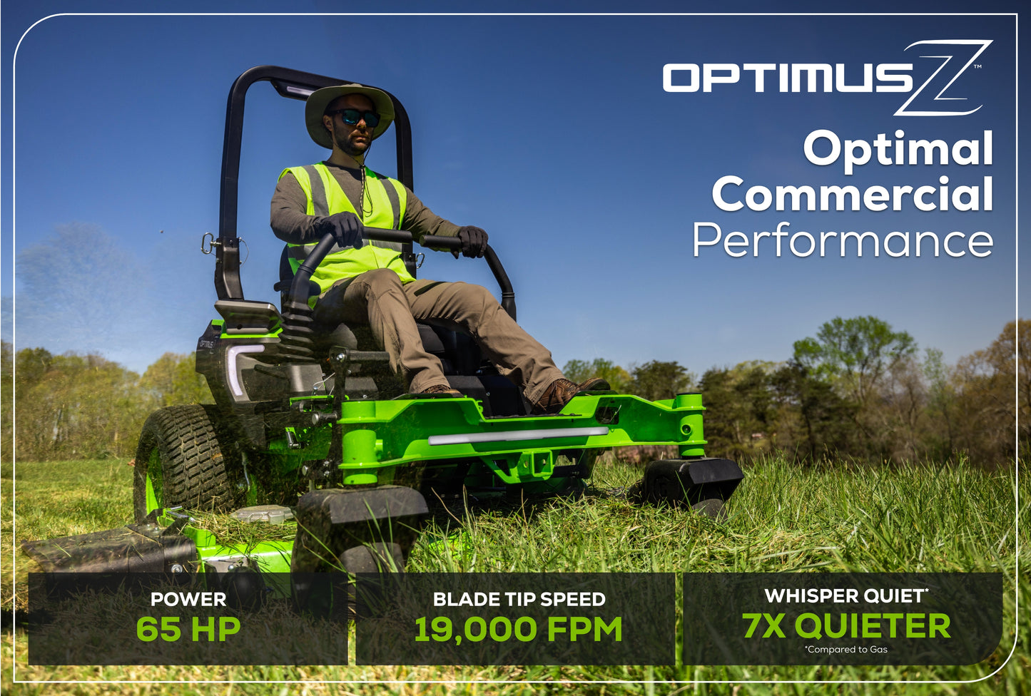 OptimusZ 52” 24kWh Ride-On Zero-Turn Mower | CZ52R24X