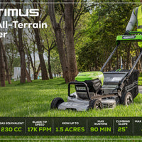 Optimus 82V 22” Self-propelled Mower With (2) 8 Ah Batteries And Dual Port Charger | ATM22A-82DP