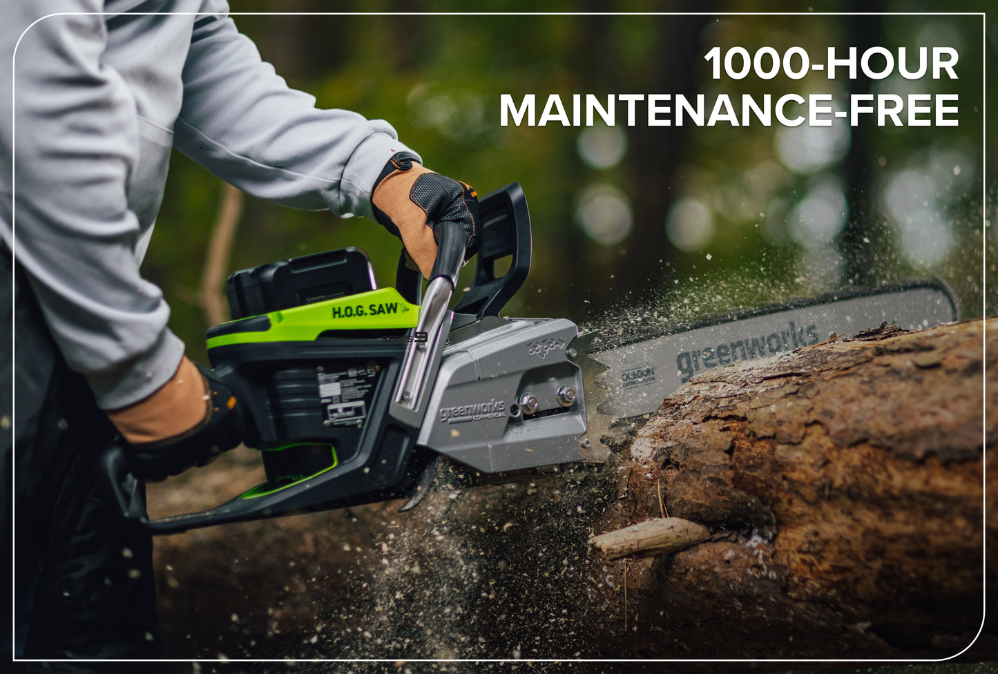 OPTIMUS 82V 5.0kw 20" HOG Chainsaw Kit with CORE530 Battery & DP Charger | OCS800-C5DP-20