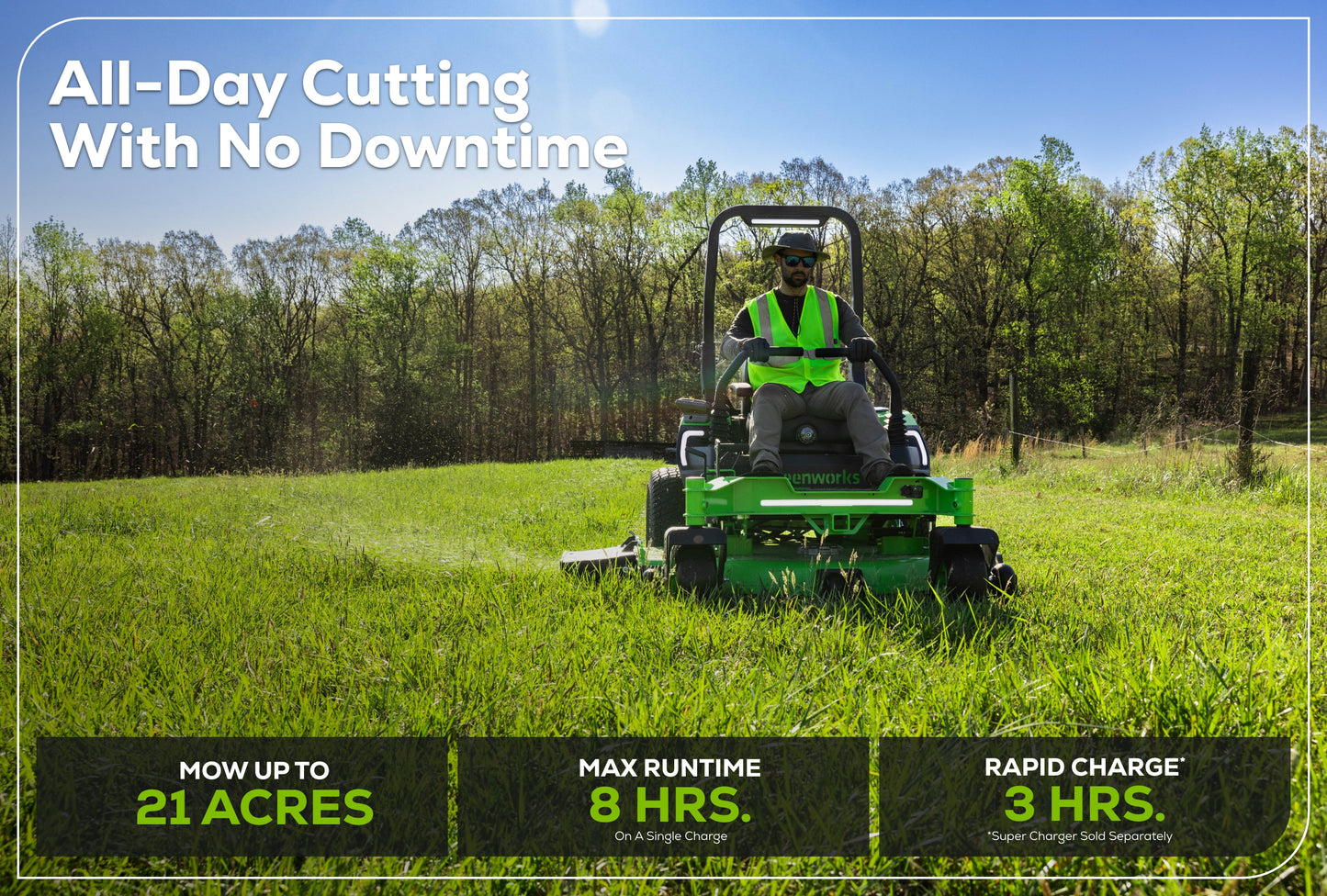 OptimusZ 48" 24kWh Ride-On Zero Turn Mower | CZ48R24X