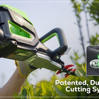 Optimus 82V 24" Hedge Trimmer with Core300 Battery and Dual-Port Charger | HT241-C3DP