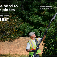 Optimus 82V Telescoping Hedge Trimmer with (1) 2.5 Ah Battery and Dual-Port Charger | PH662T-25DP