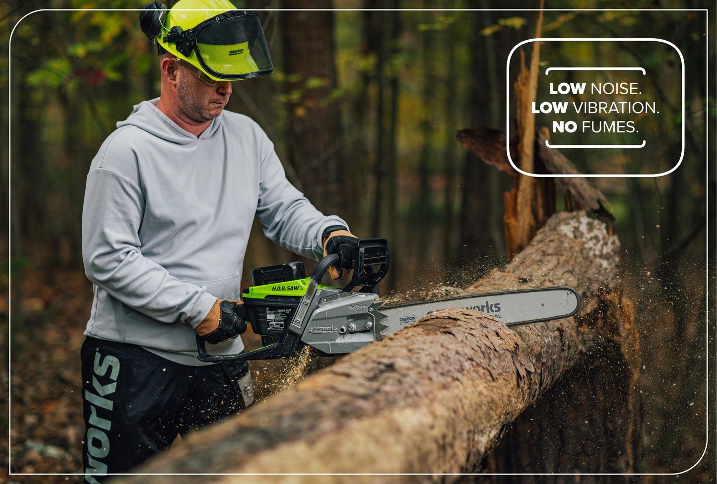 OPTIMUS 82V 5.0kw 20" HOG Chainsaw Kit with CORE530 Battery & DP Charger | OCS800-C5DP-20