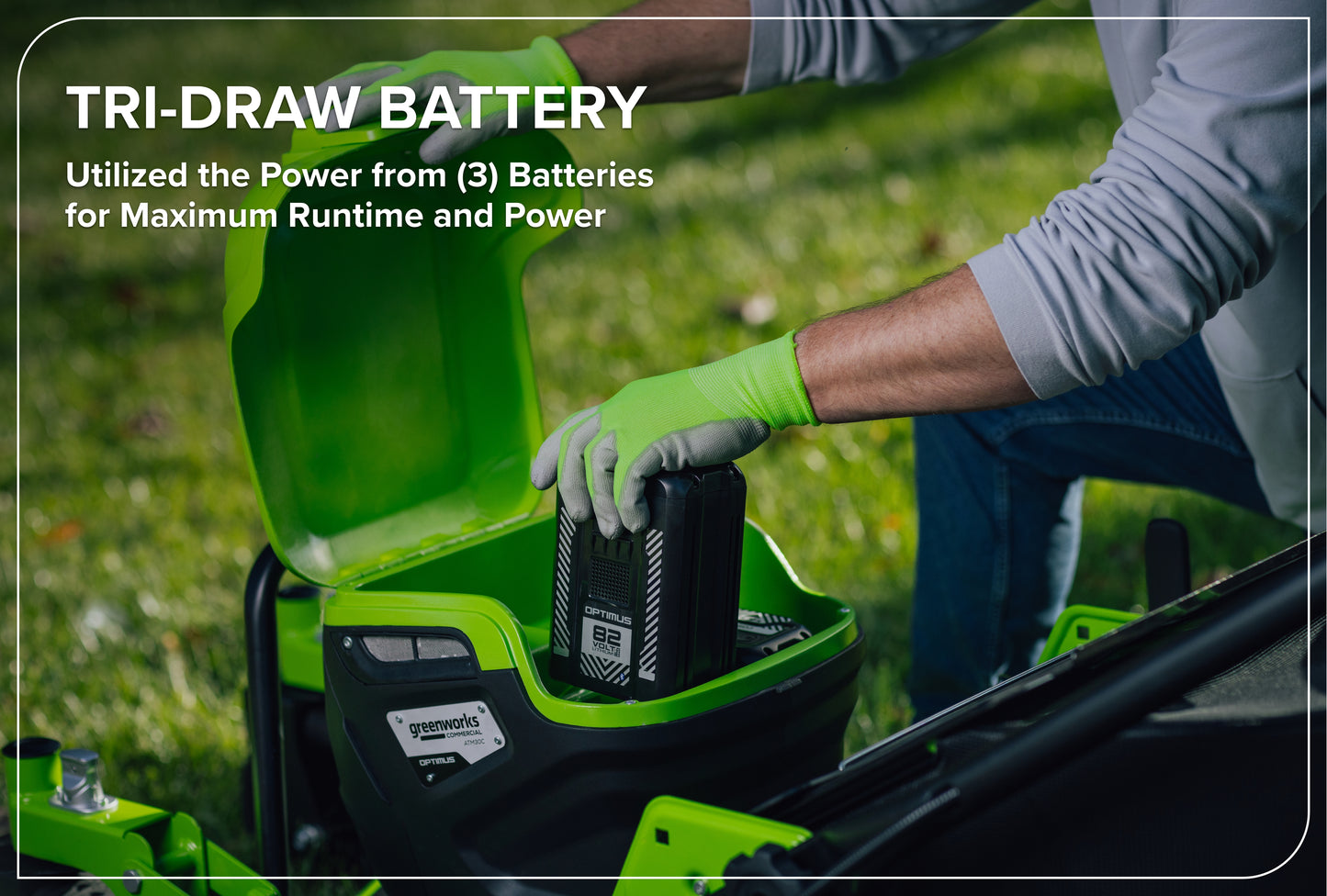 Optimus 82V 30" All-Terrain Mower with Swivel Casters | ATM30C