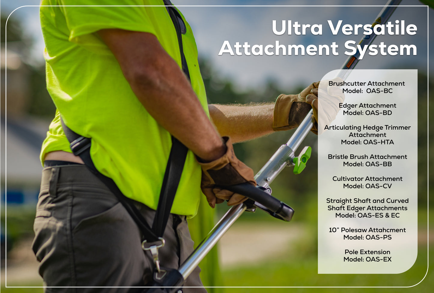 Optimus 82V 1.6 kW Attachment-Capable Powerhead | OAS161