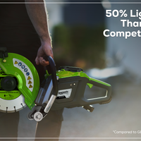 Optimus 82V 14” Power Cutter With (1) 7 Ah Pouch Battery and Dual Port Charger | PC141-C5DP