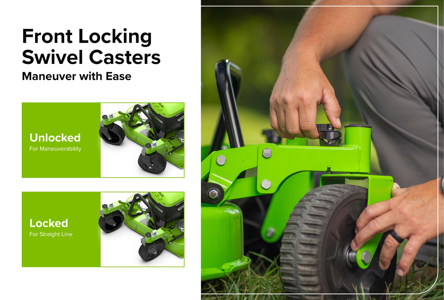 Optimus 82V 30" All-Terrain Mower with Swivel Casters | ATM30C