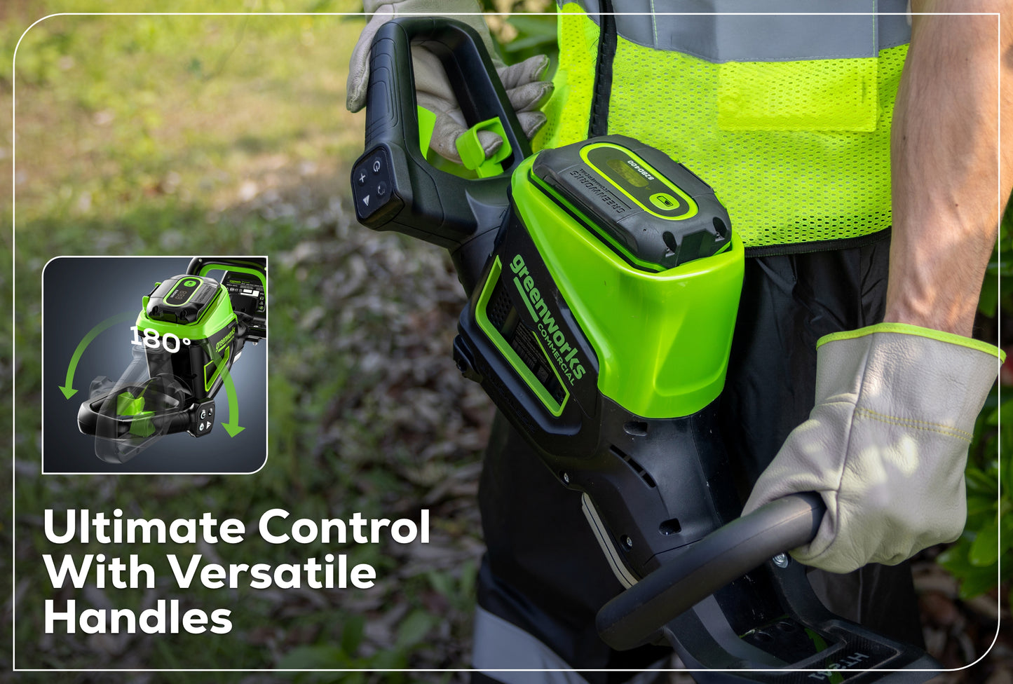 Optimus 82V 24" Hedge Trimmer with (1) 2.5Ah Battery and Dual-Port Charger | HT241-25DP
