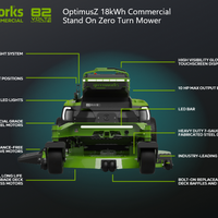 OptimusZ 60” 18kWh Stand-On Zero-Turn Mower | CZ60S18X