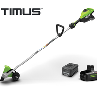 Optimus 82V Straight Shaft Edger with CORE400 Batteries and Dual Port Charger | ES161-C4DP