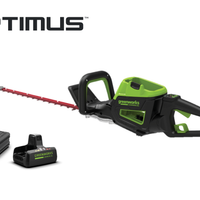 Optimus 82V 24" Hedge Trimmer with Core300 Battery and Dual-Port Charger | HT241-C3DP