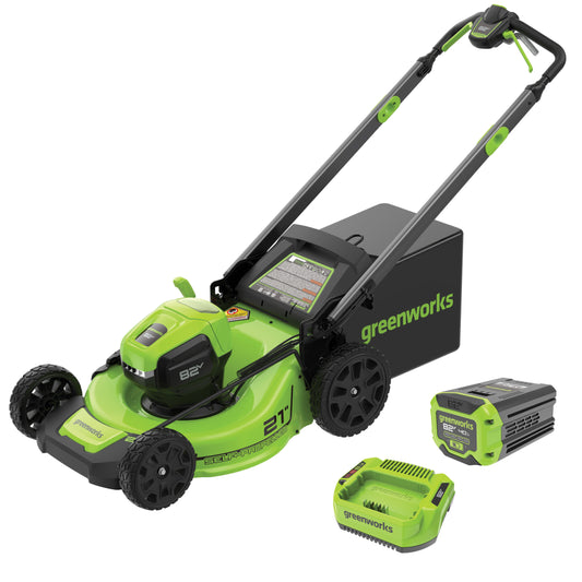 82V 21” Self-Propelled Mower with 4Ah Battery and Single Port Charger