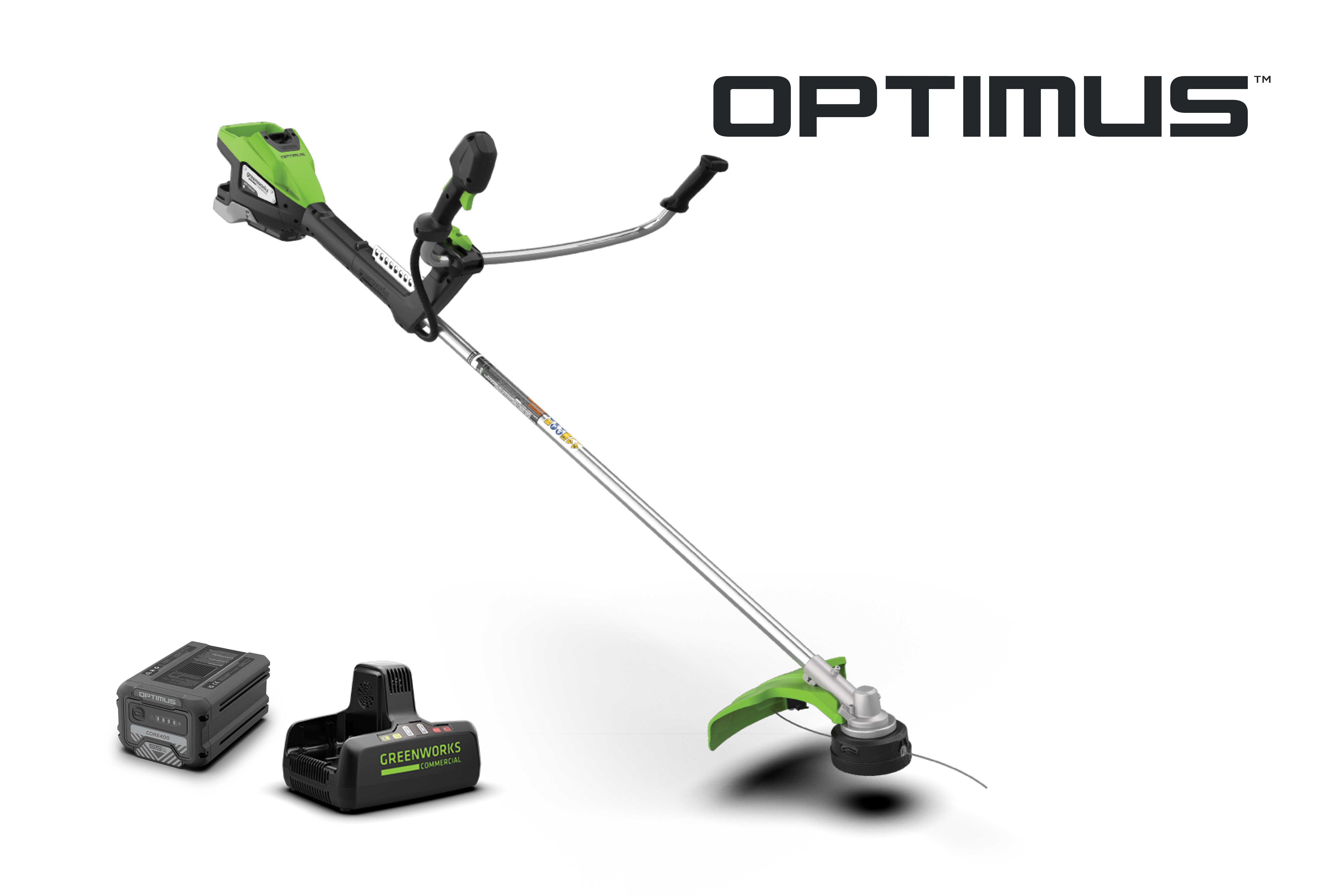 82V 2.0 kW Bike Handle String Trimmer | TB201H | Greenworks Commercial 82V 2.0 kW Bike Handle String Trimmer | TB201H | Greenworks Commercial