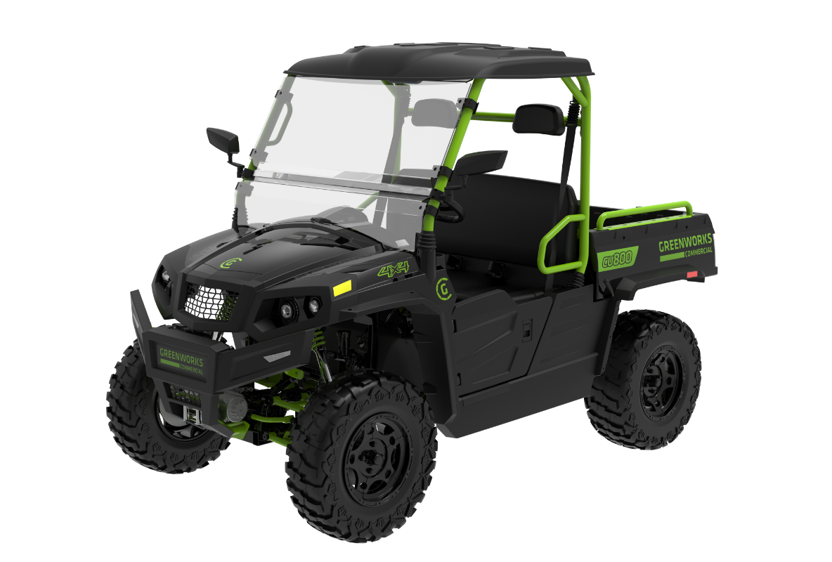 82V Utility Vehicle 800 Black | 7414002 | Greenworks Commercial 82V Utility Vehicle 800 Black | 7414002 | Greenworks Commercial