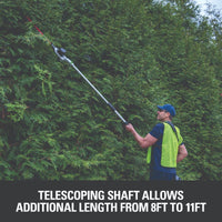 82-Volt Telescoping Pole Hedge Trimmer Tool Only | 82PH20T