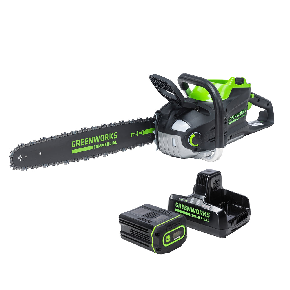 82V 20" 3.4kW Chainsaw with 4Ah Battery and Dual Port Charger | 82CS34-4DP