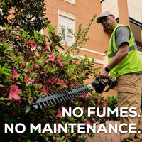 82V Short Pole Hedge Trimmer with 2.5 Ah Battery and Dual Port Charger (82PH30F-25DP)