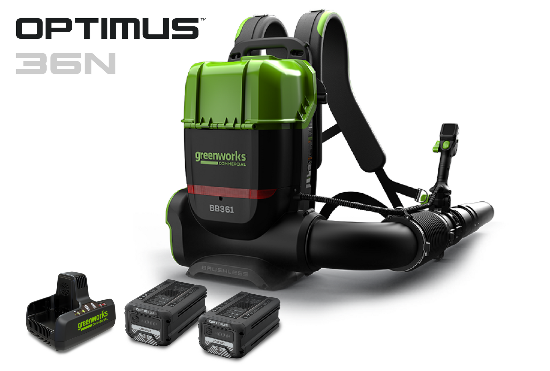 82V 755 CFM Dual-Port Backpack Blower | Greenworks Commercial