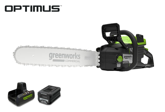 82V OPTIMUS 3.0 kW Chainsaw Powerhead with CORE400 Battery & DP Charger | OCS500