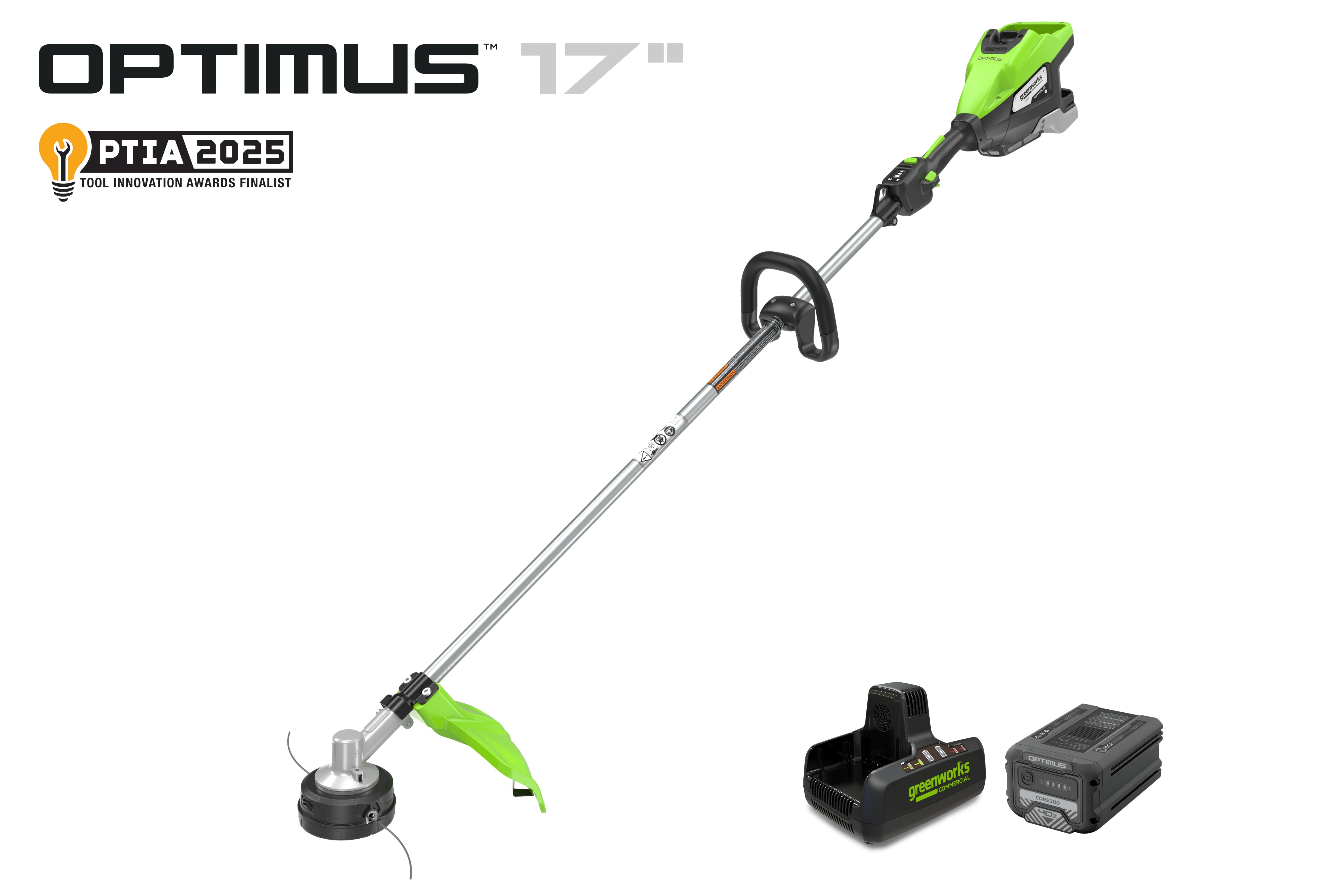 Greenworks 82V OPTIMUS 1.6kW 17" Débroussailleuse avec Core300 DP Kit